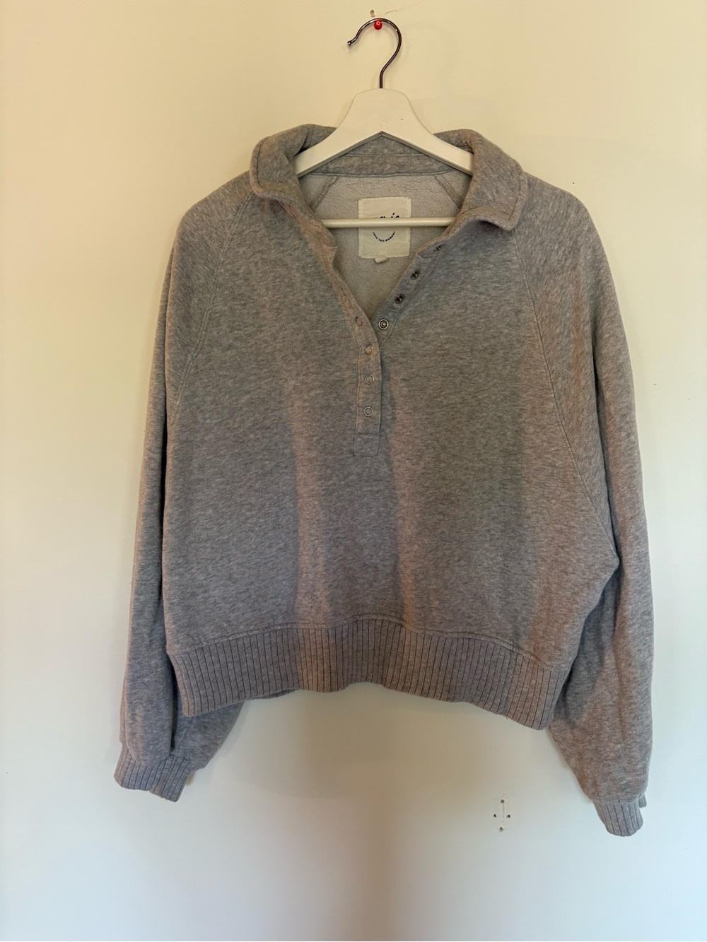 Arie Relaxed Heather Gray Women's Pullover Sweater
